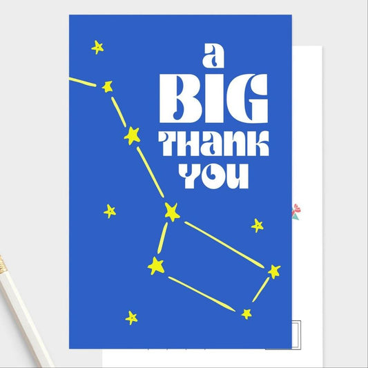 Thank You Notes - Big Dipper Thank You Postcards - Big Thank You Postcard Bundle.