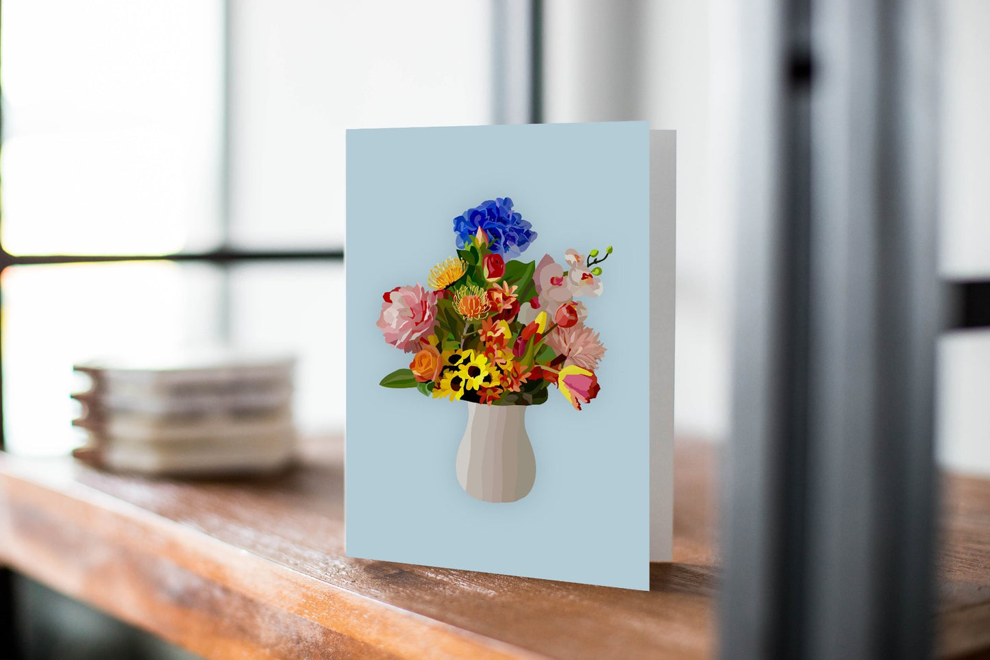 Bouquet Greeting Card - Erin Drazdzinski -Thinking Of You.