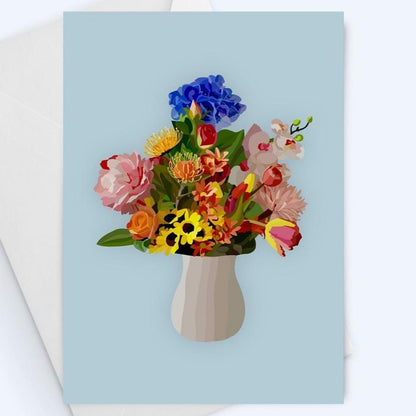 Bouquet Greeting Card - Erin Drazdzinski -Thinking Of You.