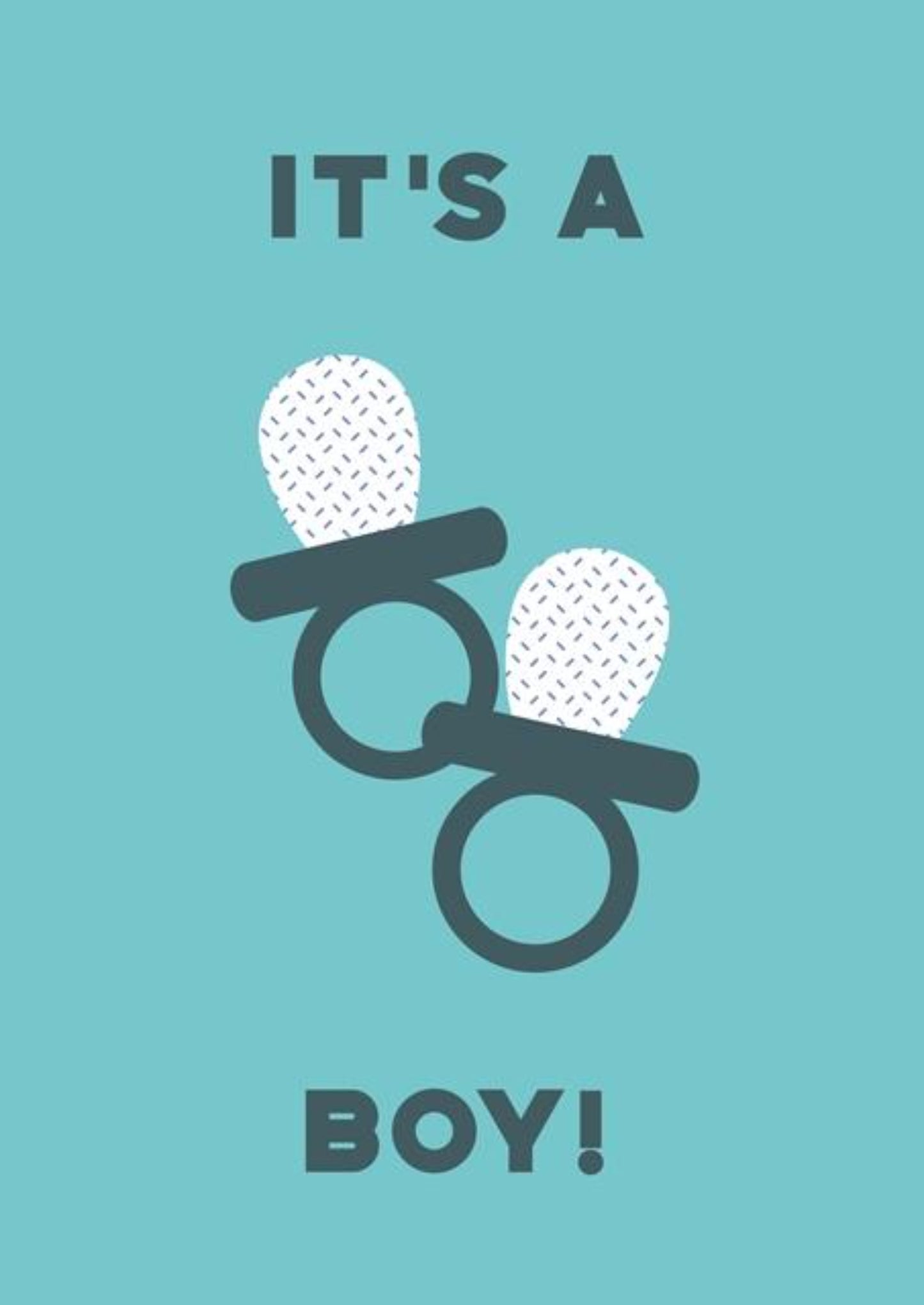 It's a Boy! New Baby - Baby Shower Greeting Card.