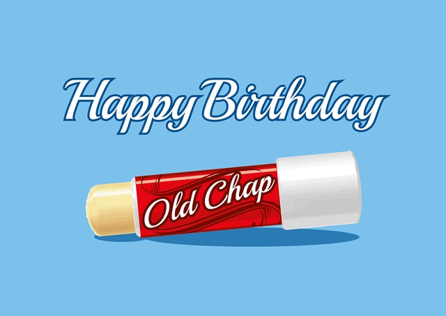 Happy Birthday Old Chap Greeting Card.