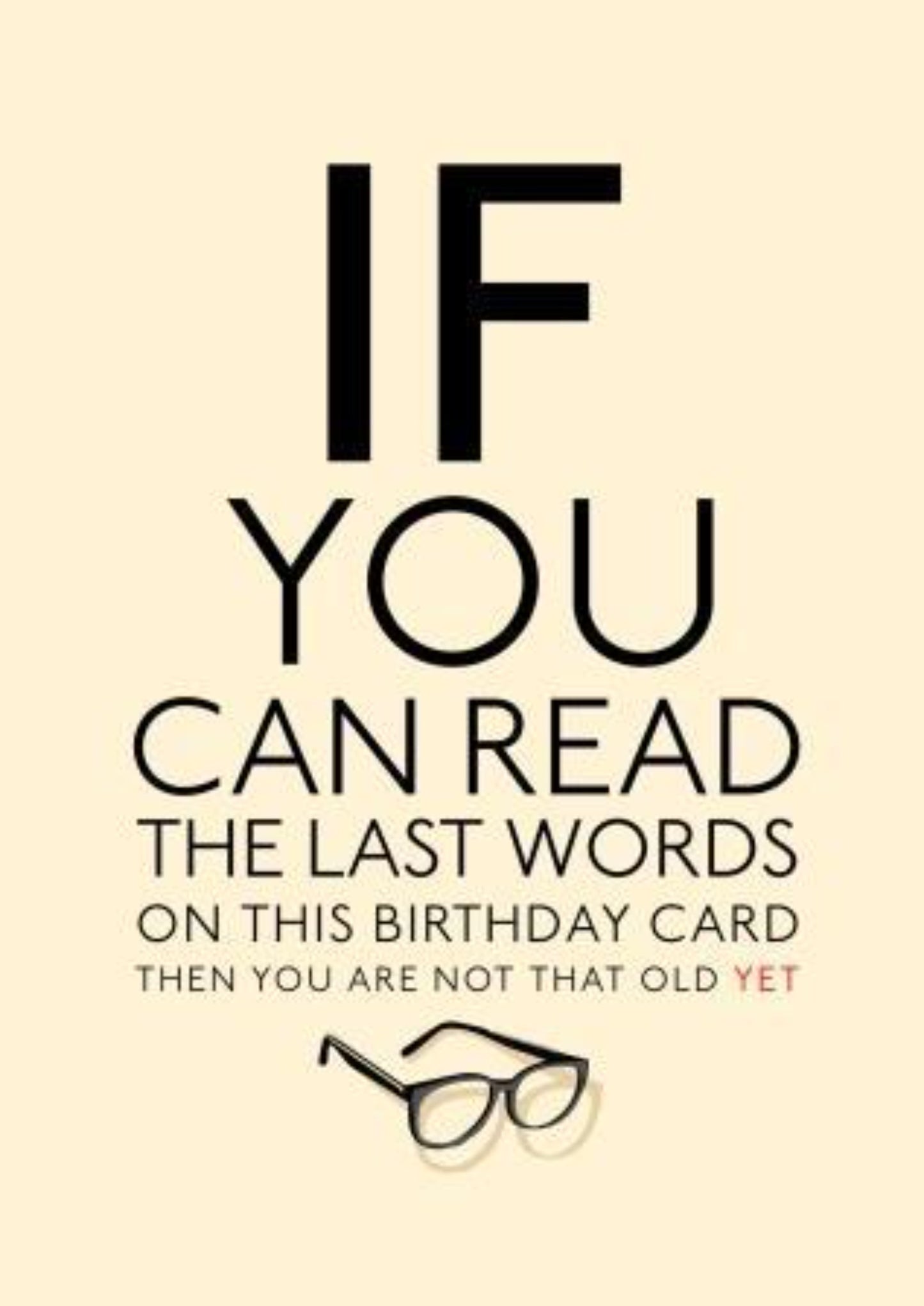 Funny Birthday Greeting Card For Elders.