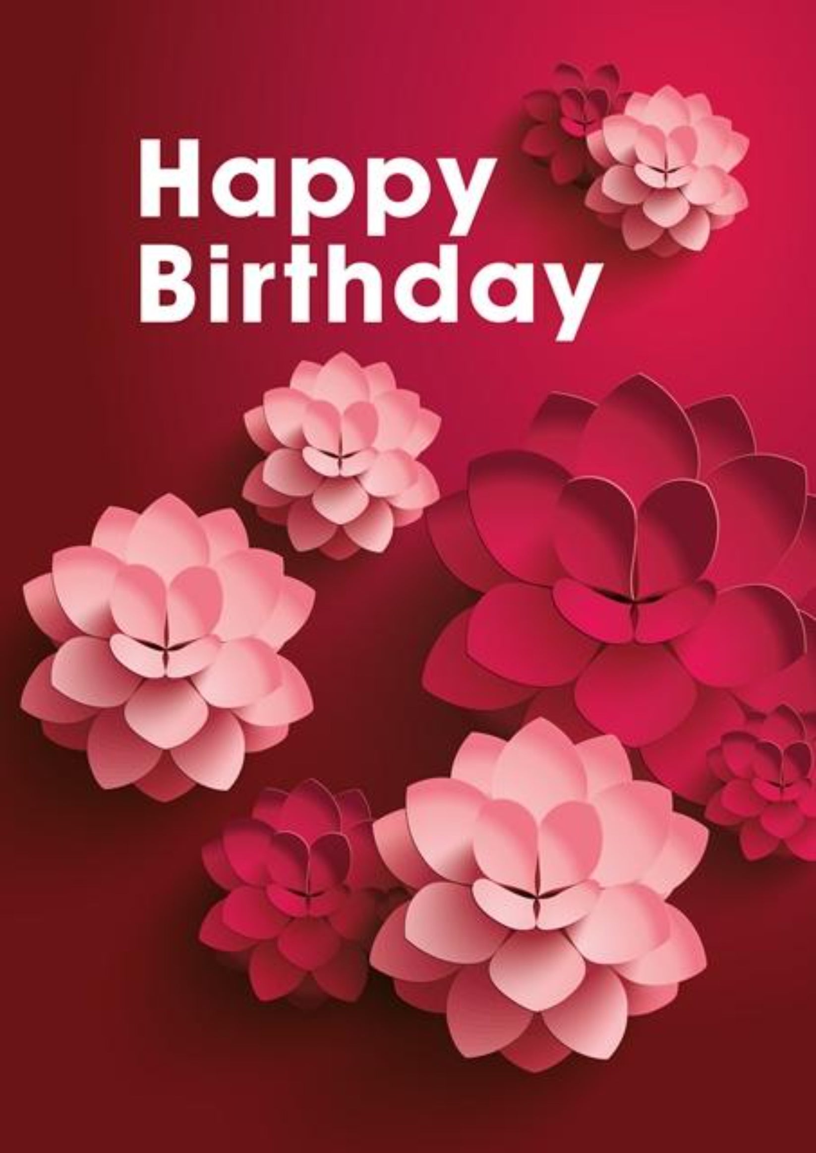Floral Birthday Greeting Card For Everyone – CardCraft