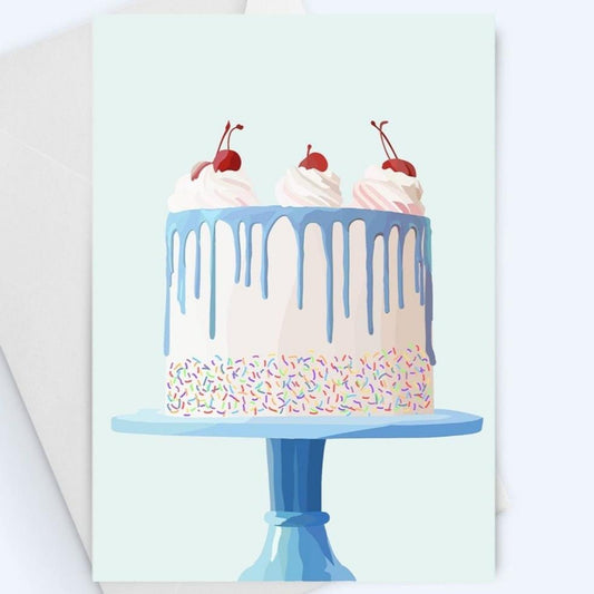 Birthday Cake Card - Erin Drazdzinski.