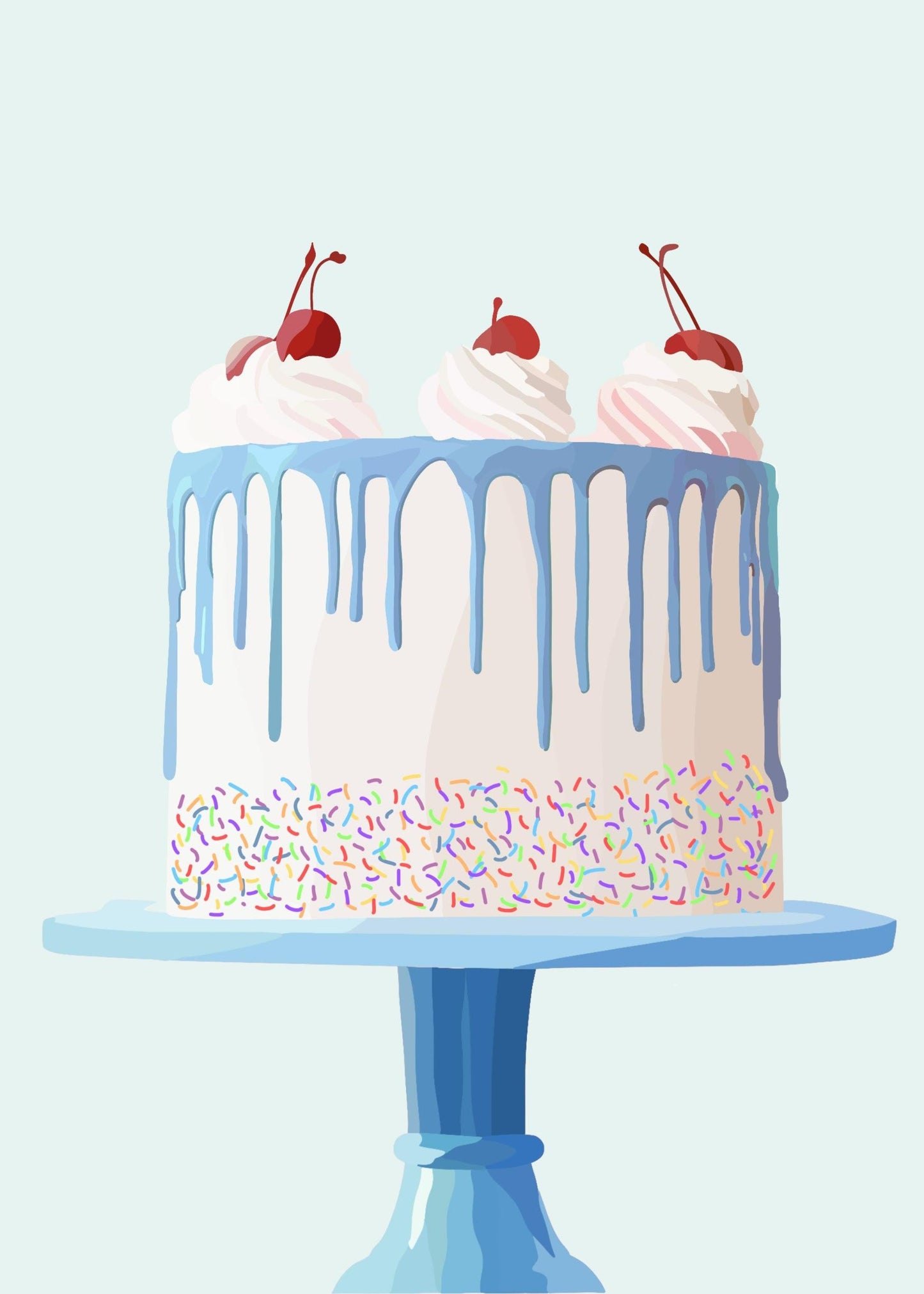 Birthday Cake Card - Erin Drazdzinski.