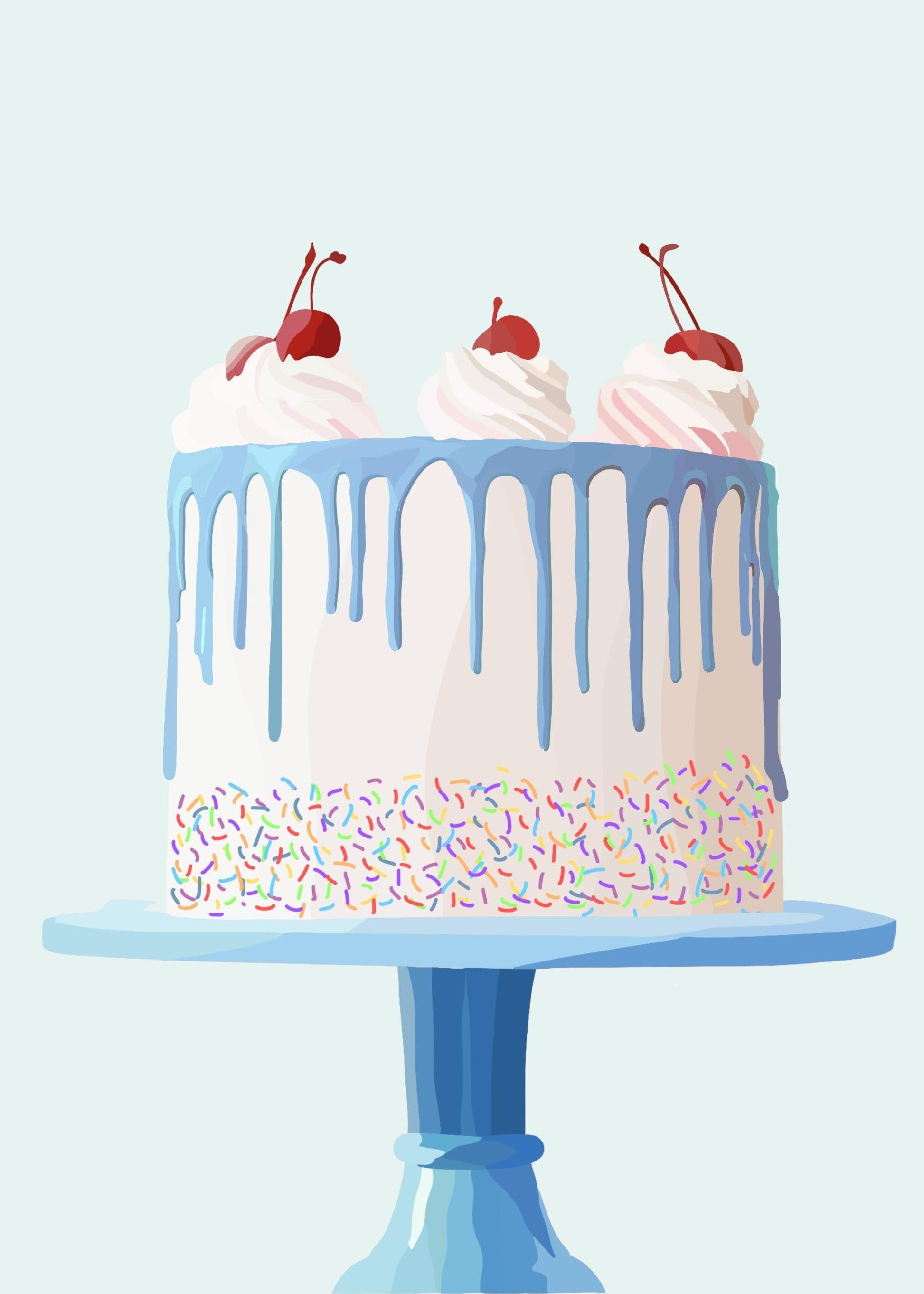 Birthday Cake Postcard Set - Erin Erin Drazdzinski.