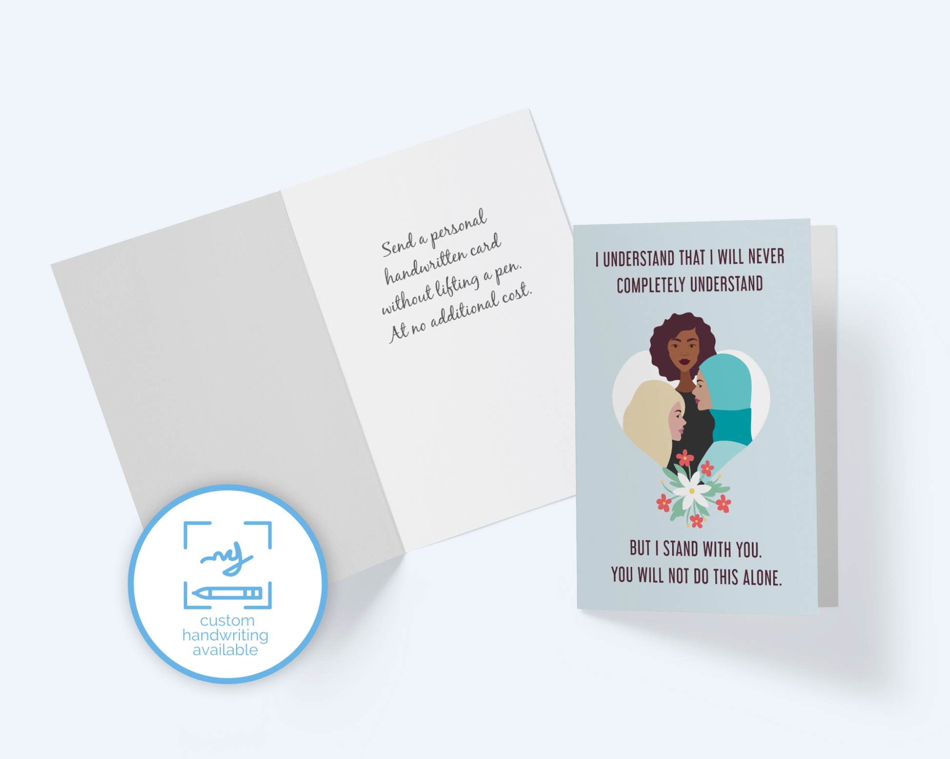 I Understand...You Are Not Alone, Solidarity Thinking Of You Greeting Card.