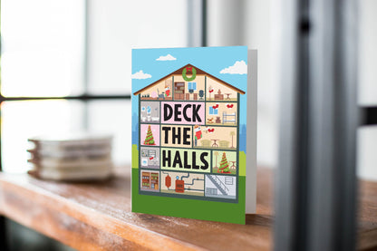 Deck The Halls Christmas Card.