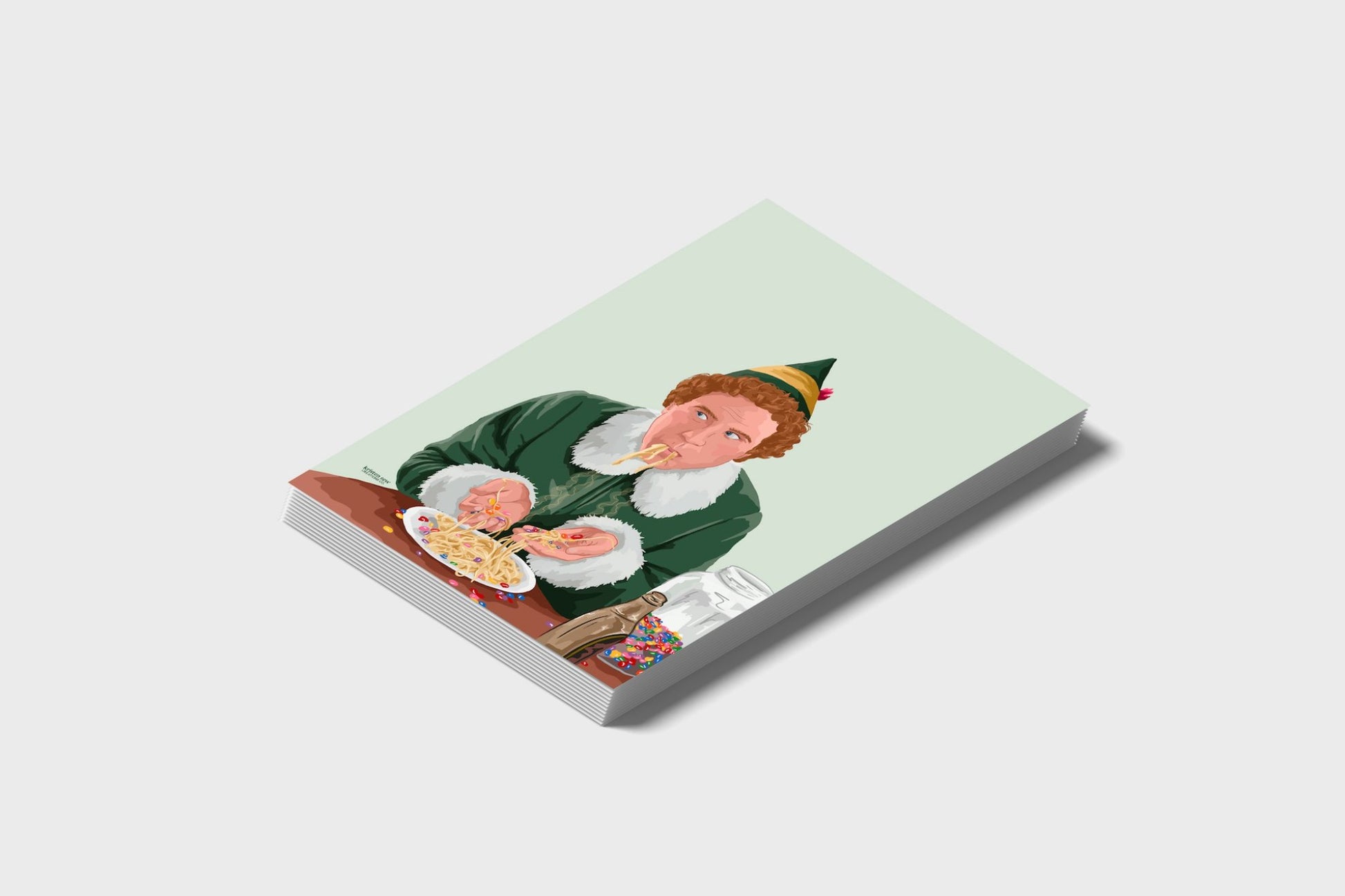 Buddy The Elf Spaghetti Christmas Postcard Pack.