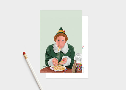Buddy The Elf Spaghetti Christmas Postcard Pack.