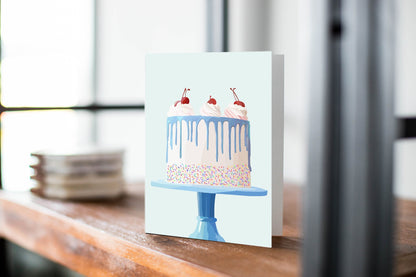 Birthday Cake Card - Erin Drazdzinski.