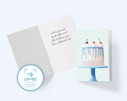 Birthday Cake Card - Erin Drazdzinski.