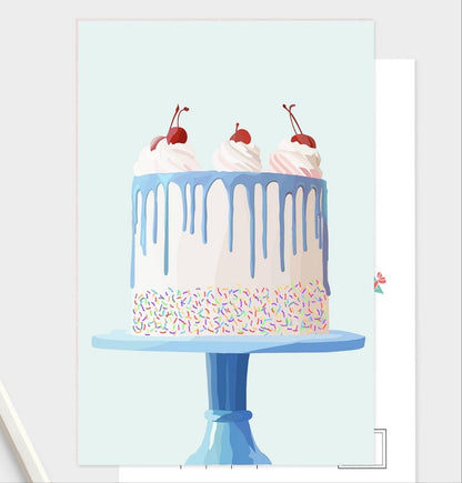 Birthday Cake Postcard Set - Erin Erin Drazdzinski.