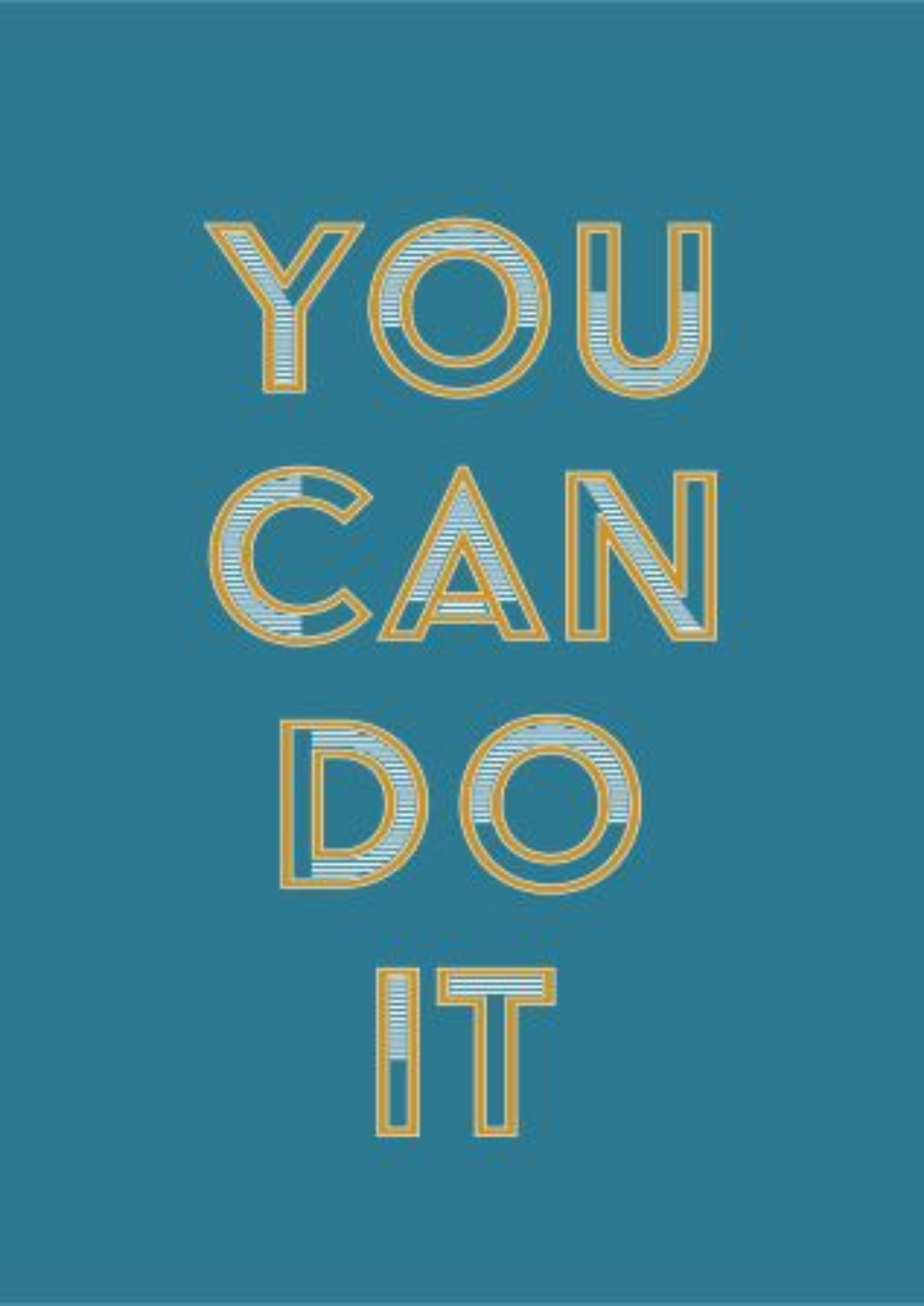 You can do it!: Encouragement Greeting Card.