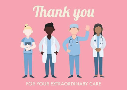 Thank You For Your Extraordinary Care - Frontline Workers Card.
