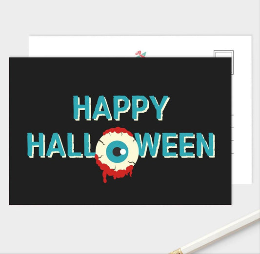 Happy Halloween Postcards - Halloween Card  - Pack of 5 Or 10.