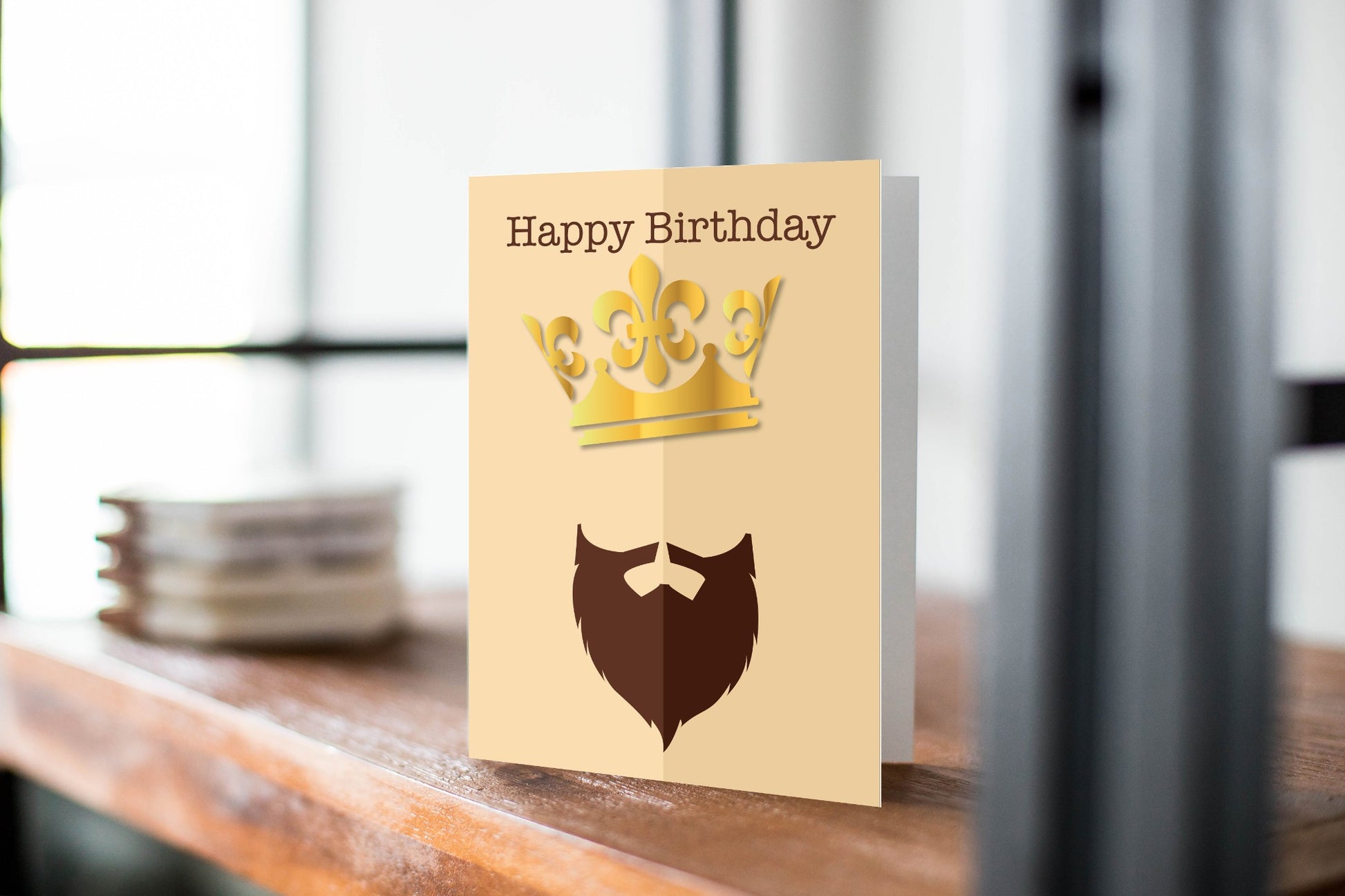 Happy Birthday King - Happy Birthday Greeting Card - King Of Beards