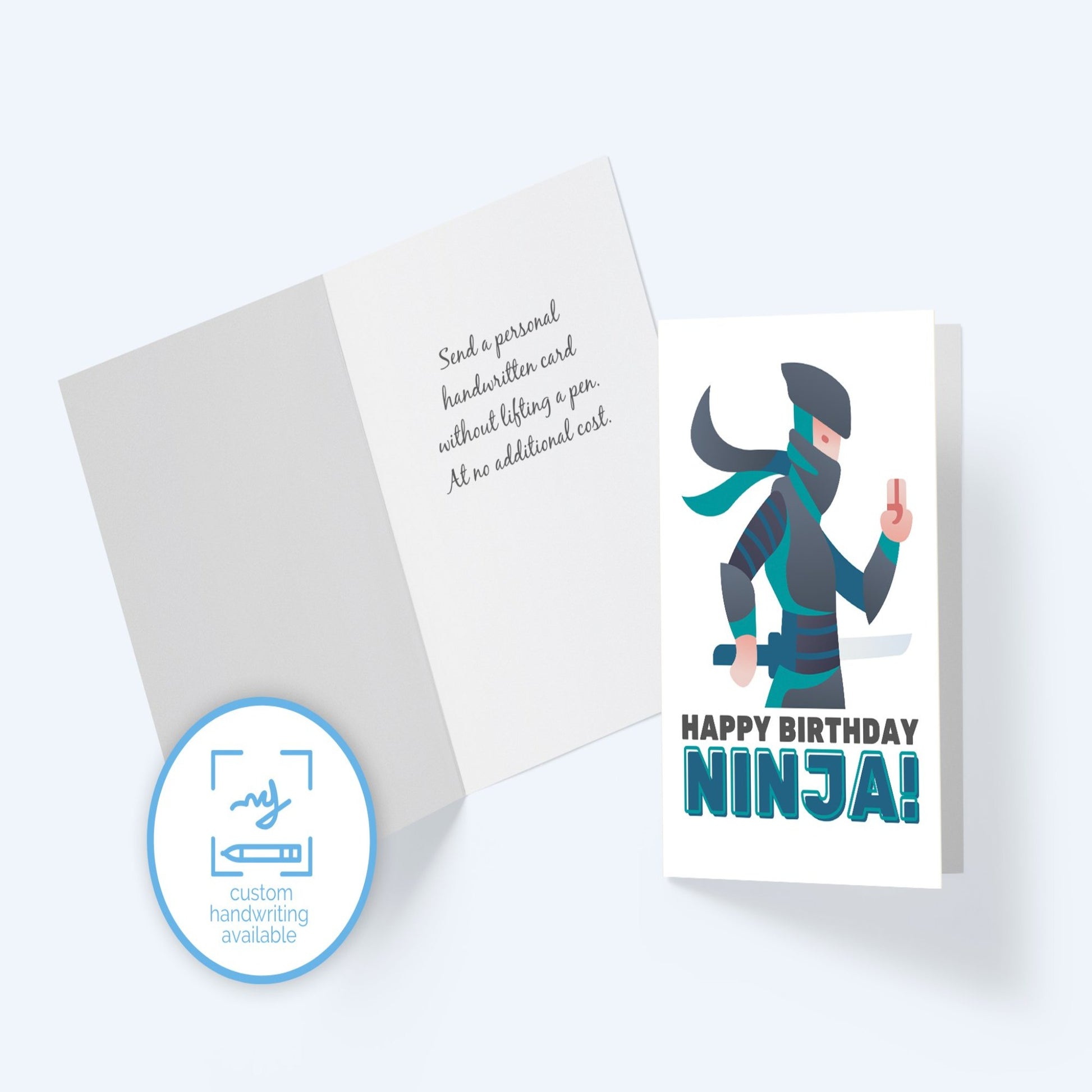 Happy Birthday Ninja Greeting Card.