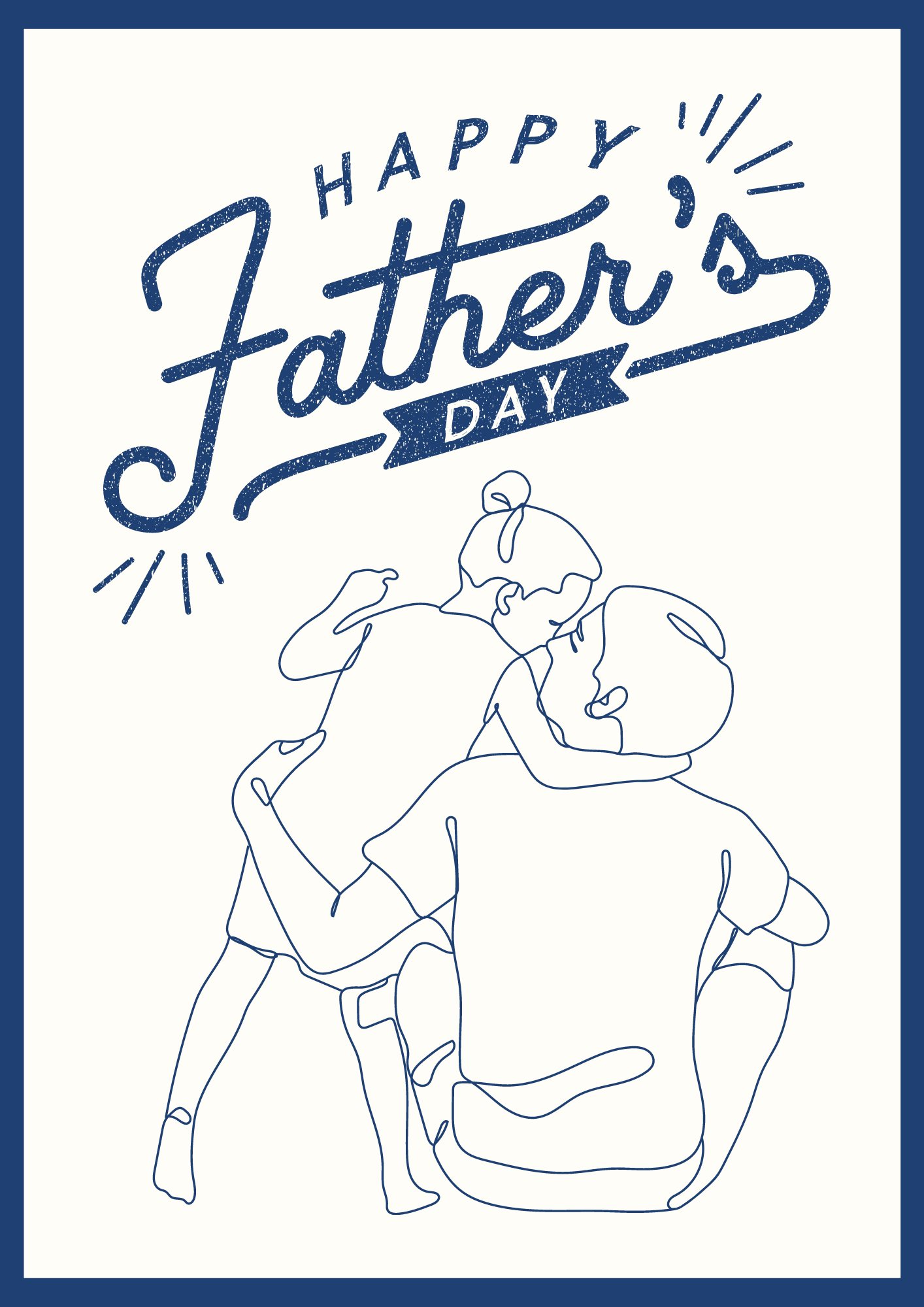 Happy Father's Day, Daddy, Greeting Card From Daughter