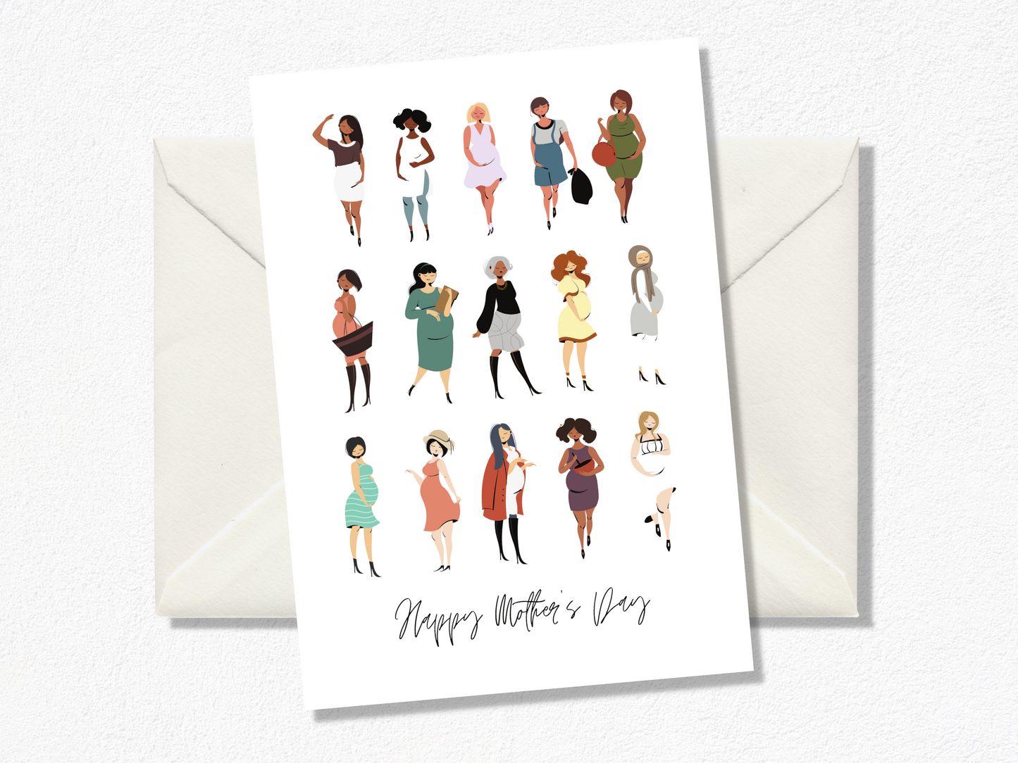 Many Shapes Of Mom - Mother's Day Card