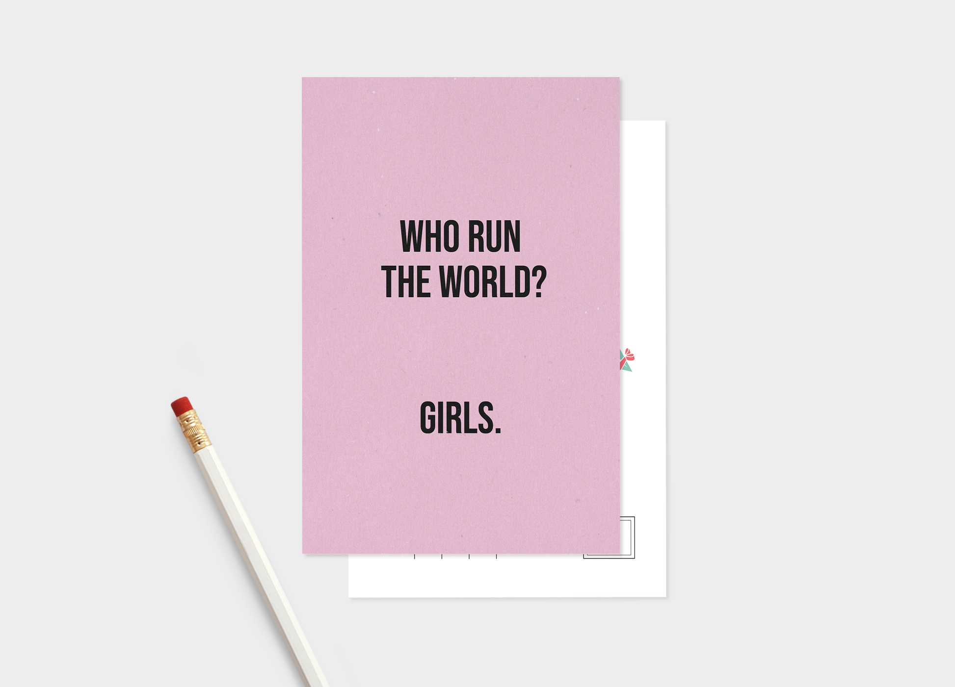 Post Card Set: Strong Girls Run The World. 5 Or 10 Note Card Set..