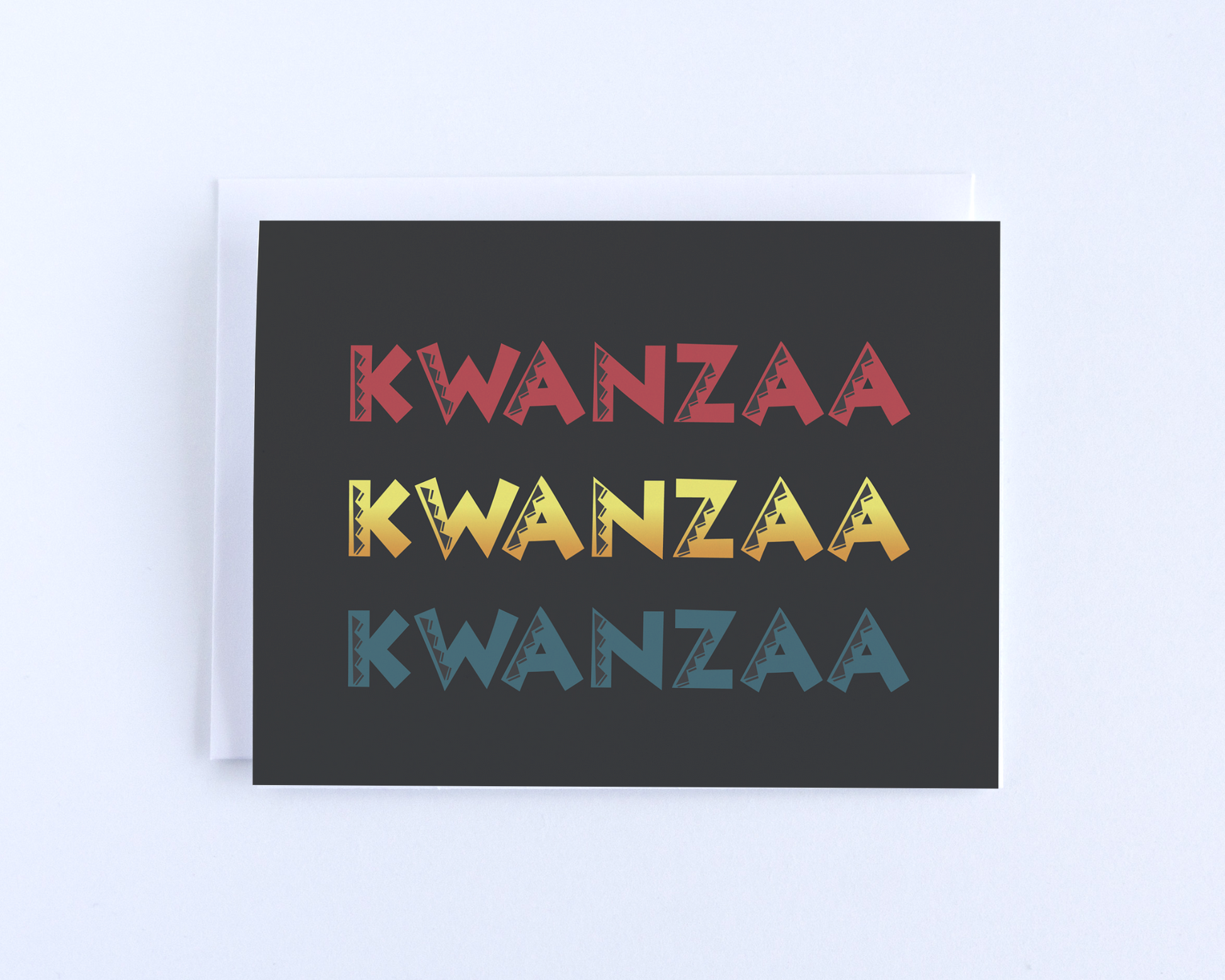 Happy Kwanzaa Greeting Card, Kwanzaa Notecard.