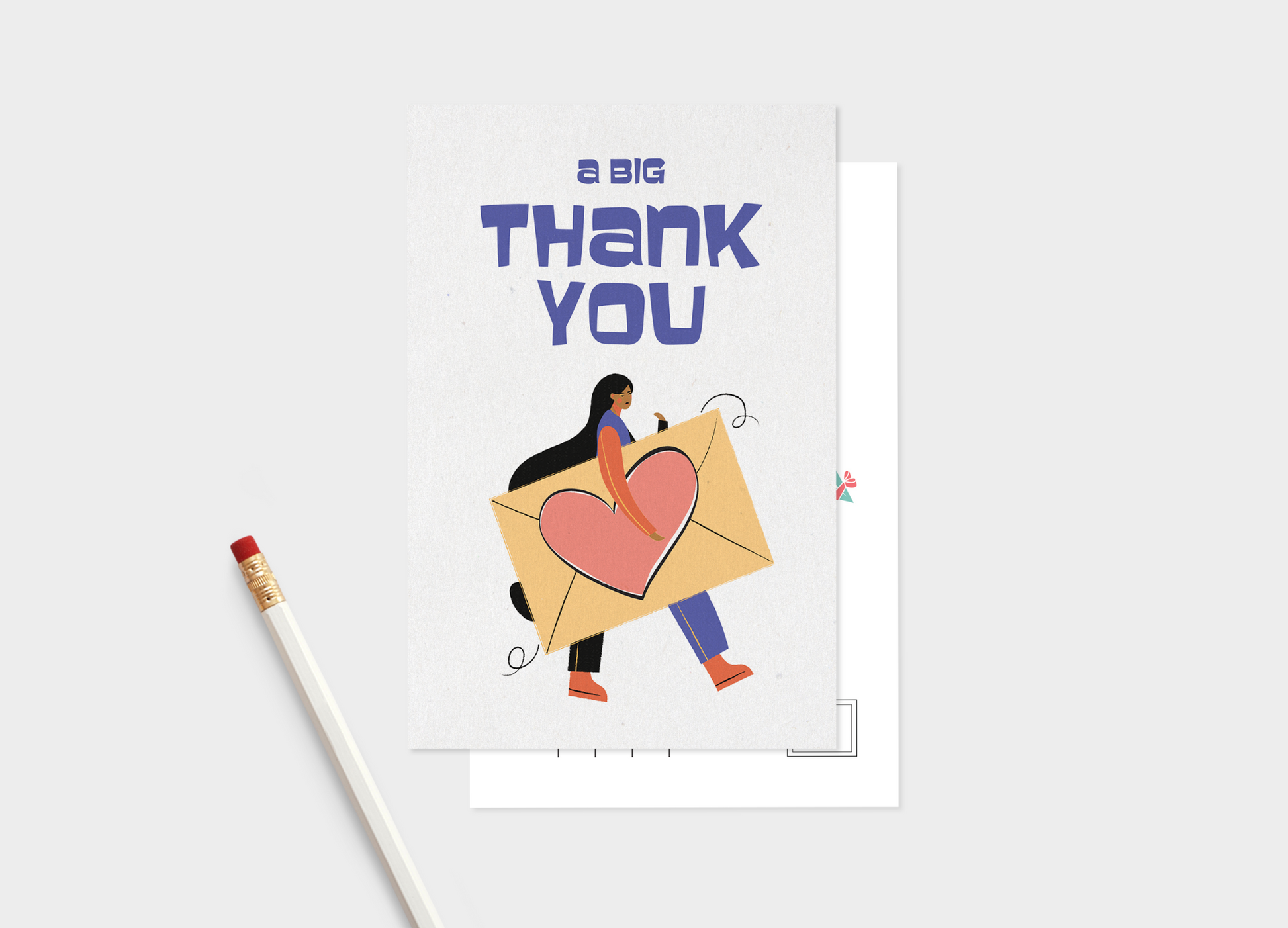A Big Thank You Postcard Bundle - Pack of 5 or 10 Postcards.