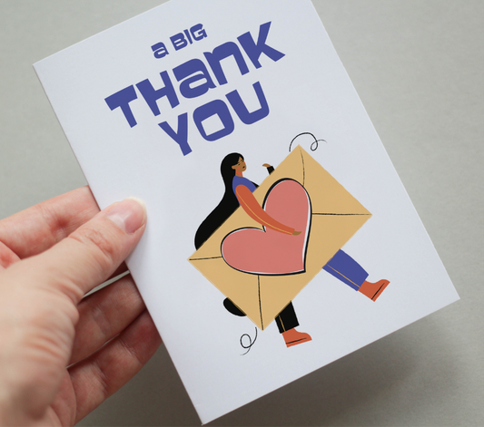 A Big Thank You Postcard Bundle - Pack of 5 or 10 Postcards.