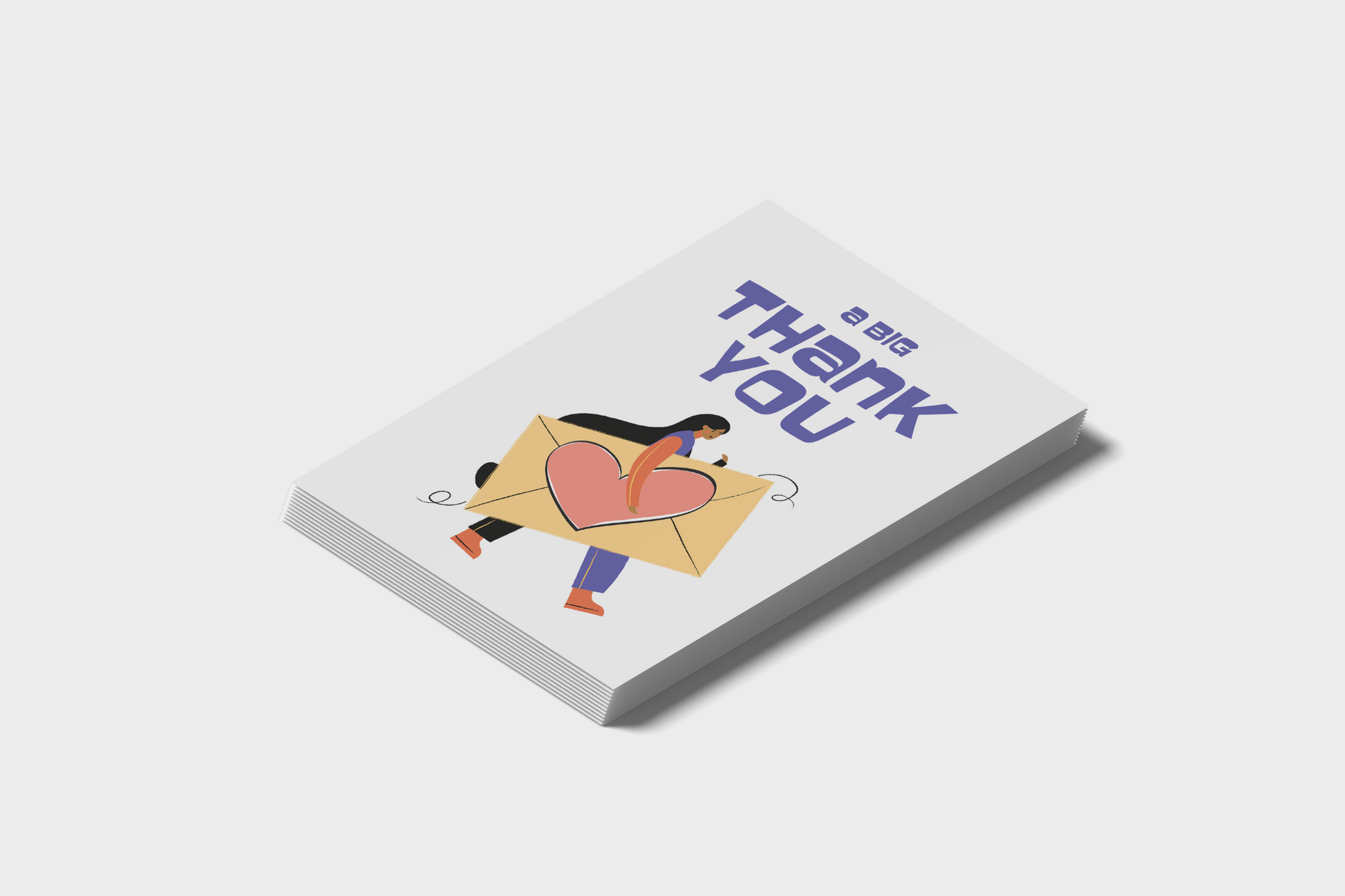 A Big Thank You Postcard Bundle - Pack of 5 or 10 Postcards.