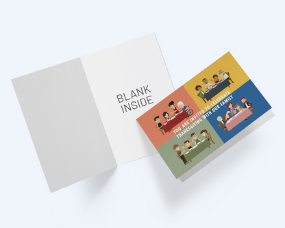 Thanksgiving Invitation, Greeting Card Invitations, Thanksgiving Notecards.