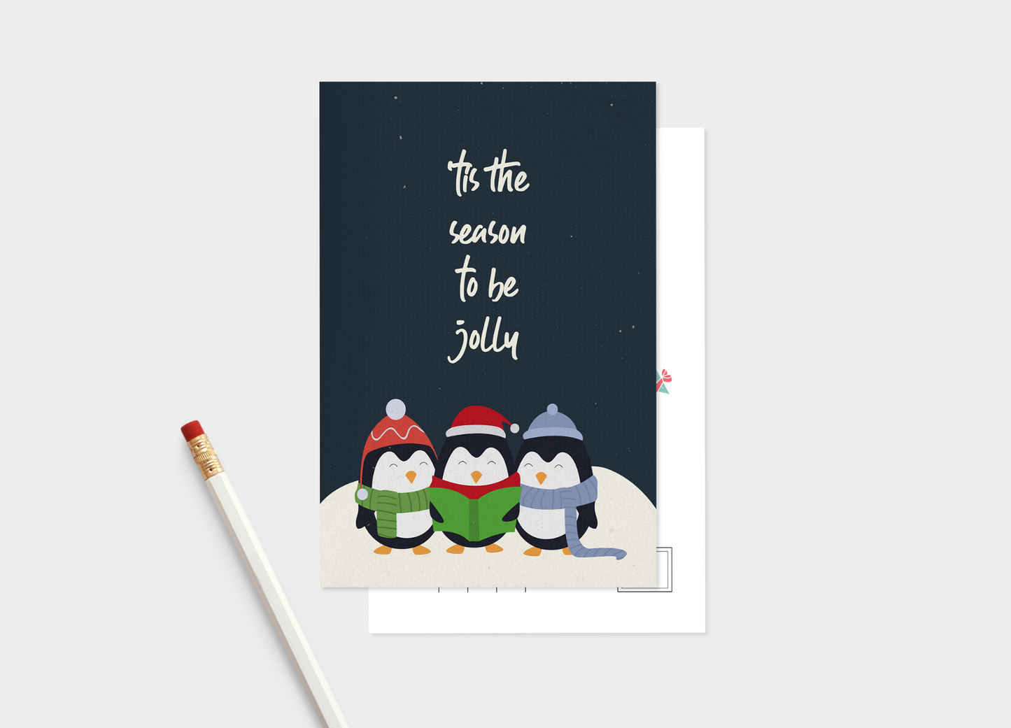 Christmas & Holiday Postcard, Set Of 5 or 10 Note Cards.