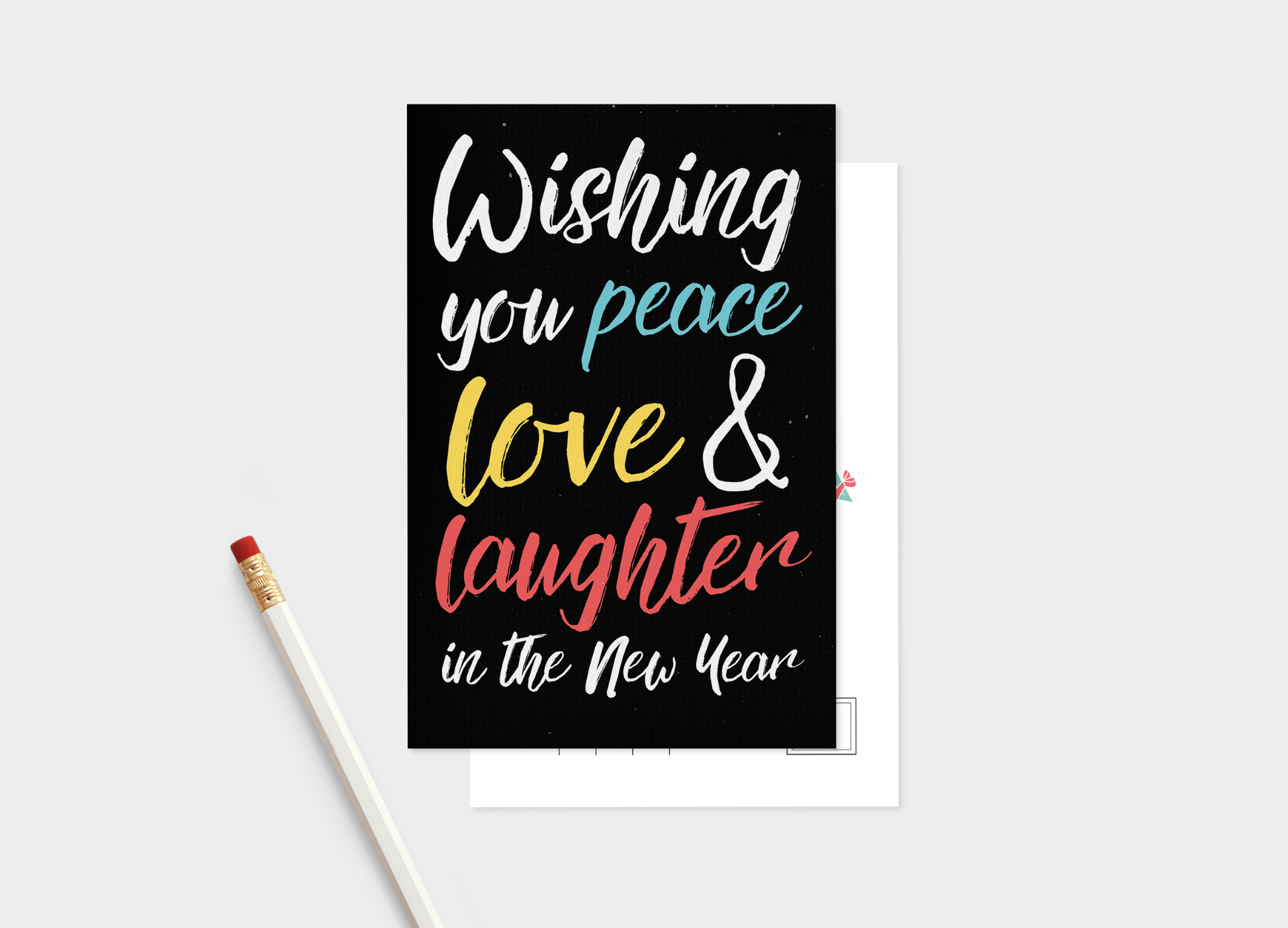 Postcard Set: Happy New Year, Set of 5 or 10 Note Cards.