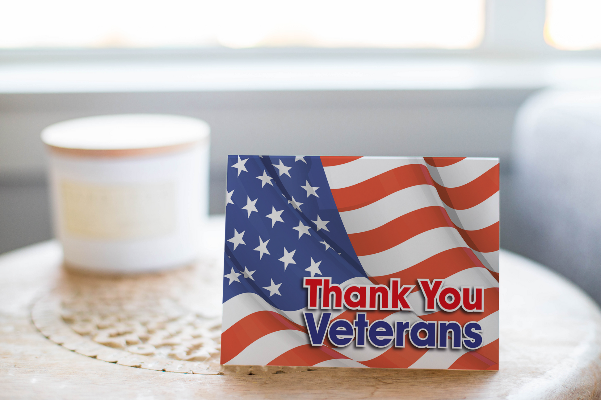 Thank You Veterans Greeting Card, Thank You For You Service.