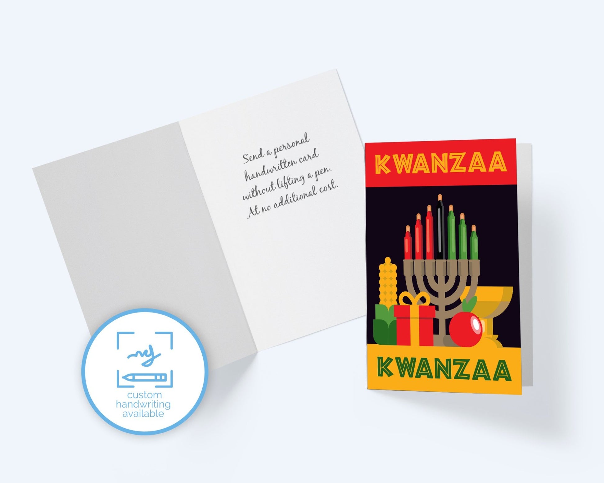 Happy Kwanzaa Greeting Card, Holiday Card.