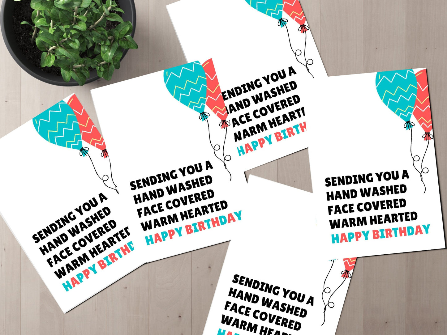 Happy Birthday Greeting Card - Birthday Card - Pandemic Birthday Card -.