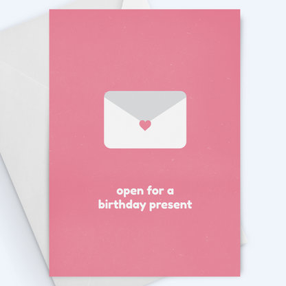 Birthday Cards: Open For A Birthday Present Greeting Card