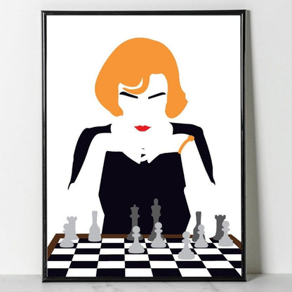 Queen's Gambit Art Print - Wall Decor - Wall Art.