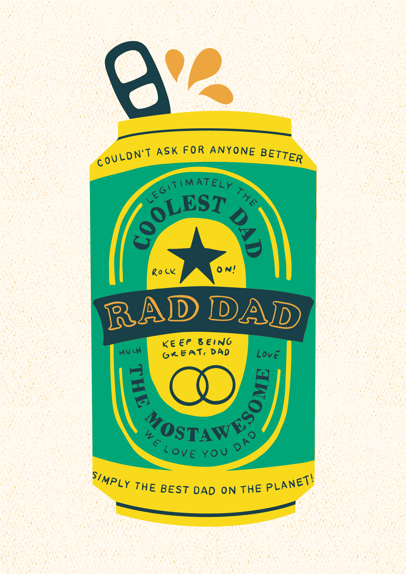 RAD Dad IPA - Greeting Card For Father's