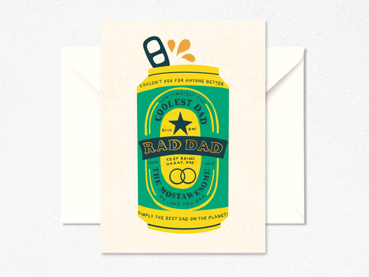RAD Dad IPA - Greeting Card For Father's