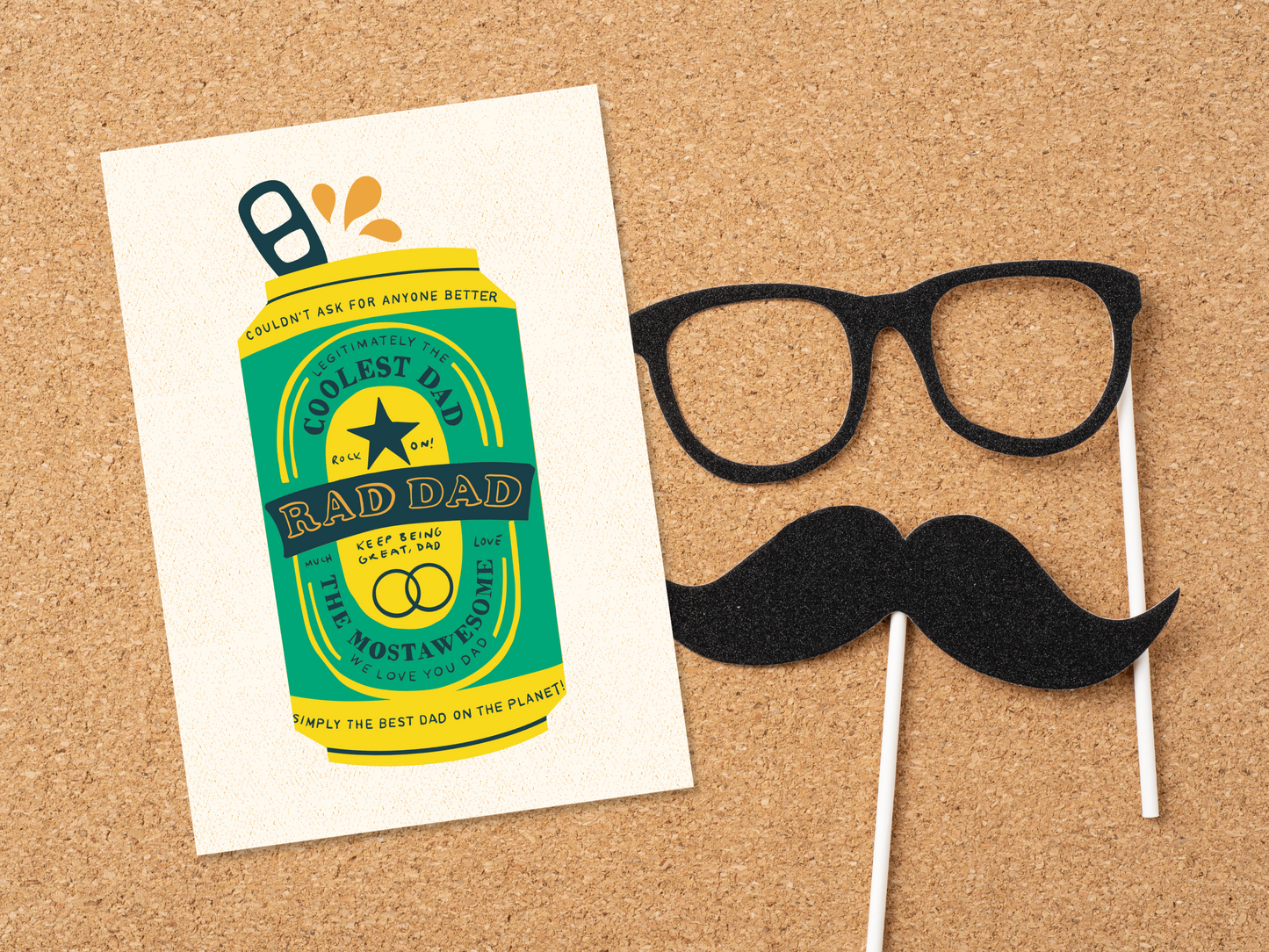 RAD Dad IPA - Greeting Card For Father's
