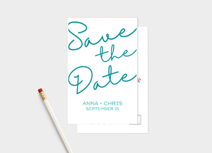 Save The Date Postcard Bundle - Wedding Cards - Pack of 5 or 10 Save The Date Postcards.