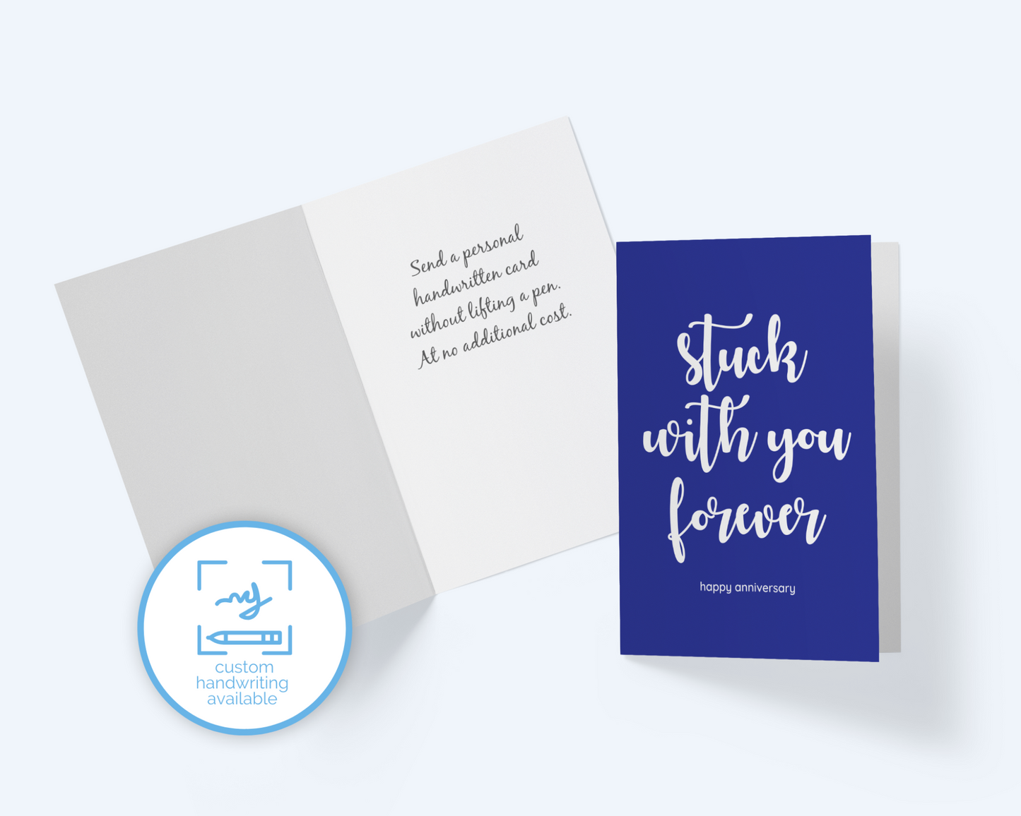 Stuck With You Forever - Happy Anniversary Greeting Card