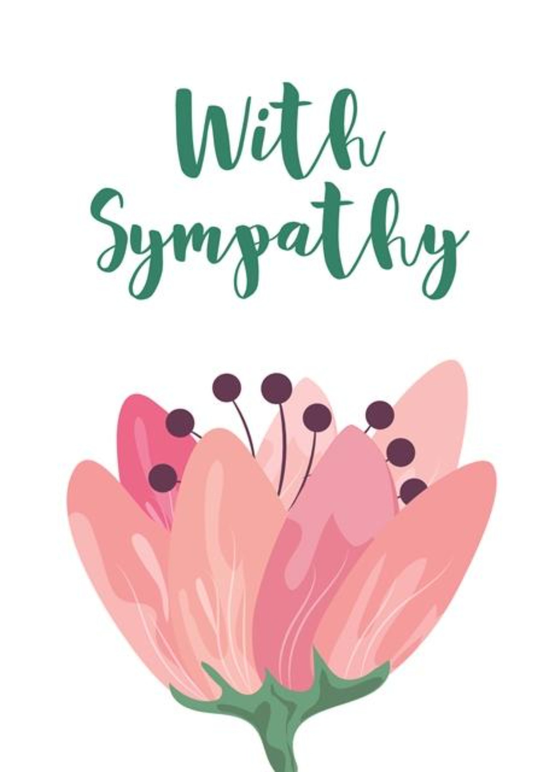With Sympathy.