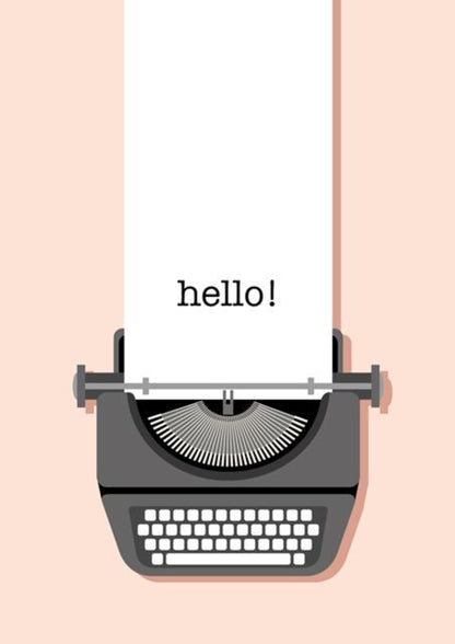 Hello! Thinking Of You Greeting Card.