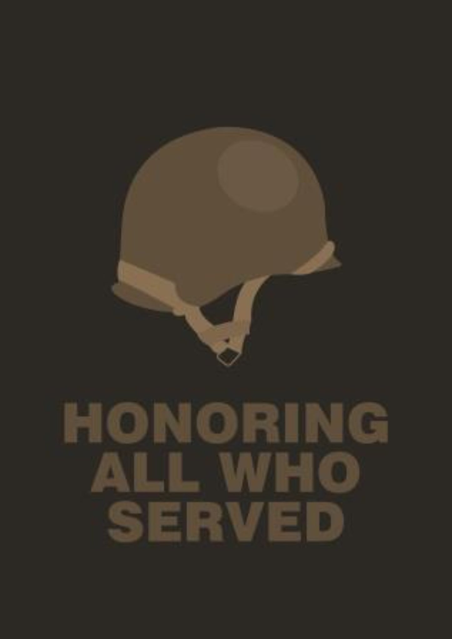 Honoring All Who Served - Veterans Day Greeting Card.