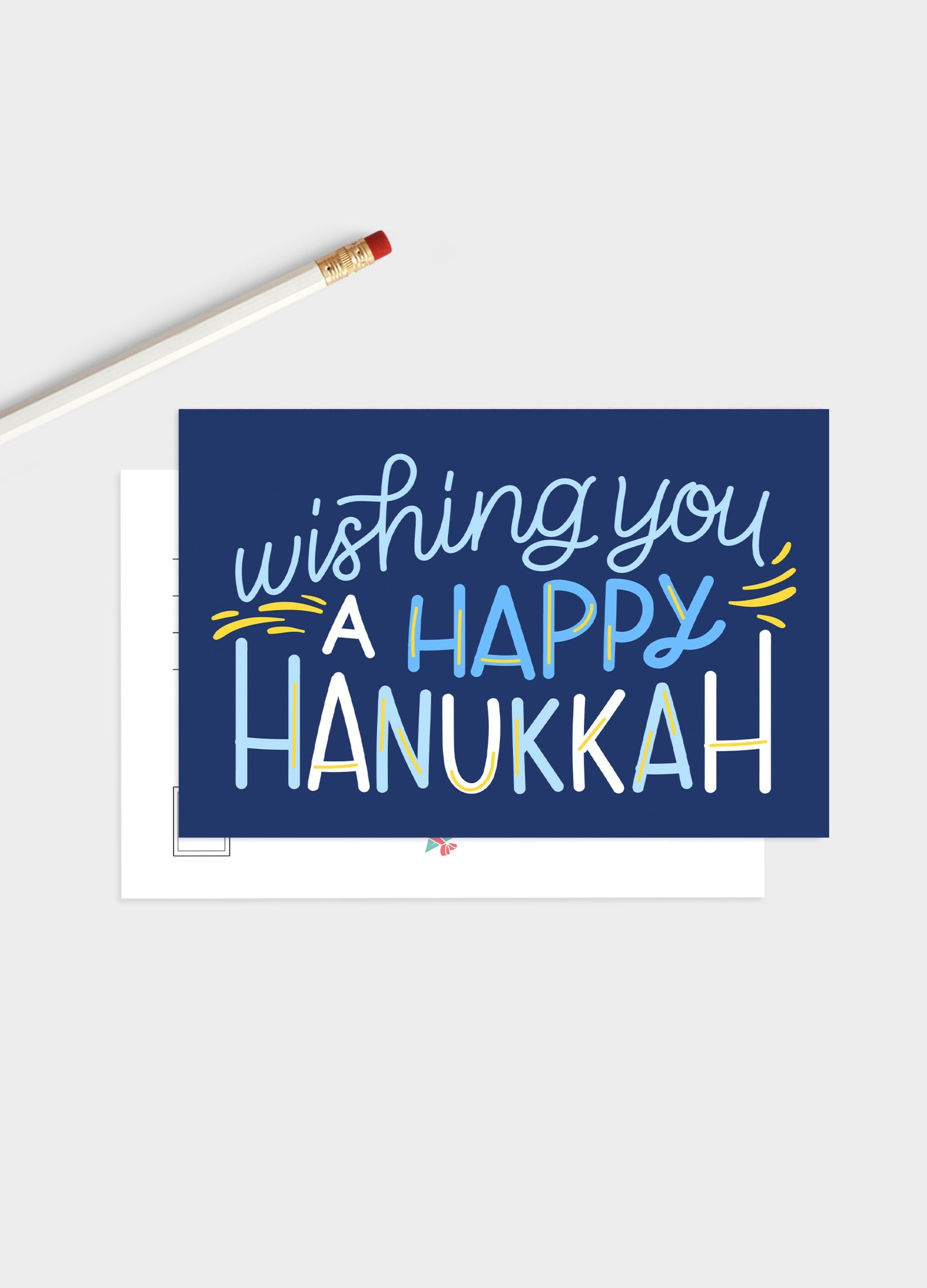 Wishing You A Happy Hanukkah Postcard Set (Pack Of 5 Or 10).