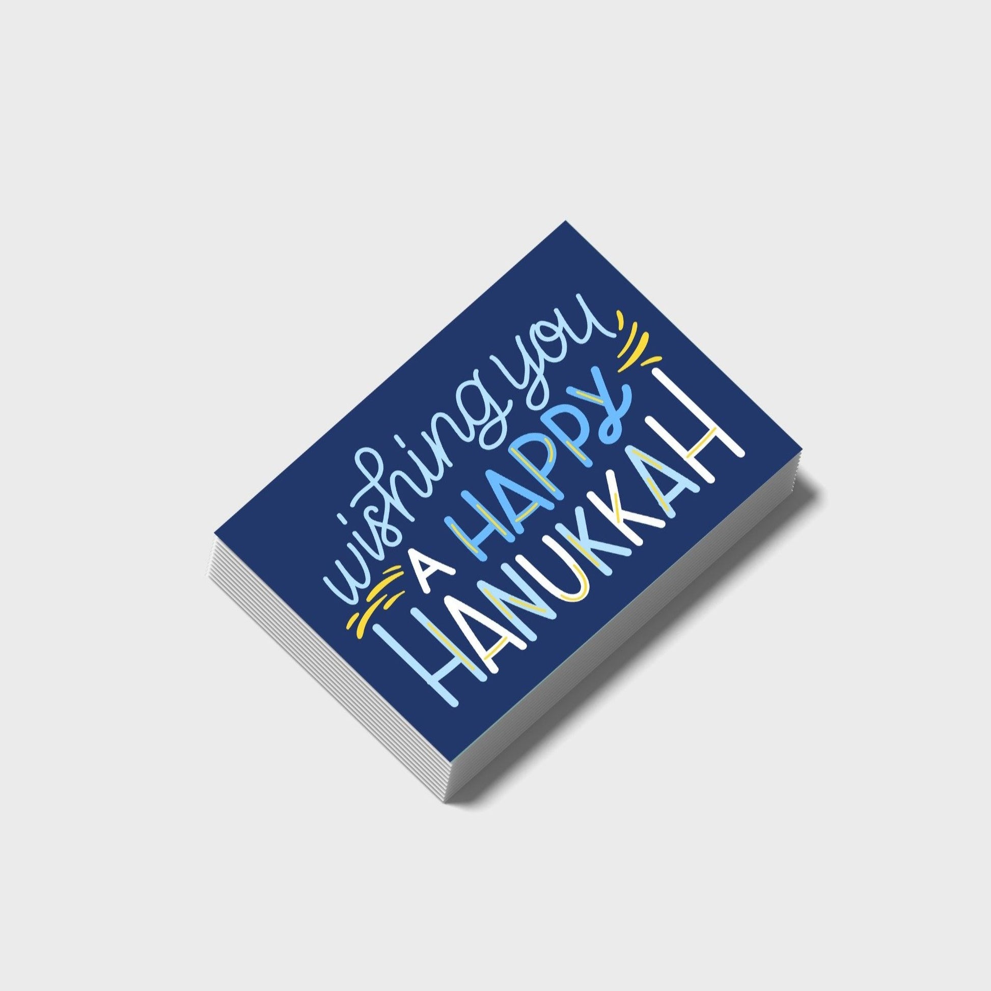 Wishing You A Happy Hanukkah Postcard Set (Pack Of 5 Or 10).