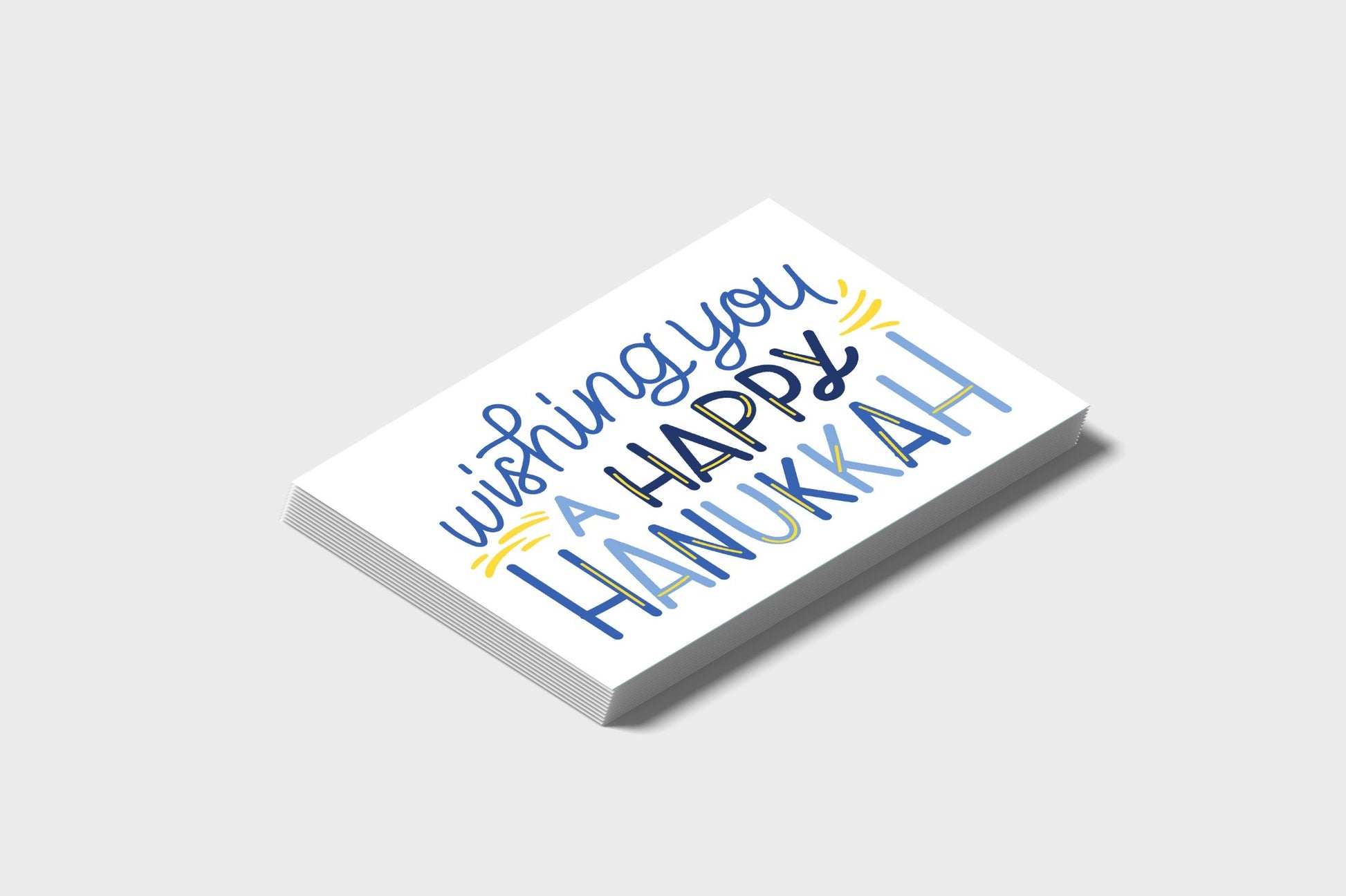 Wishing You A Happy Hanukkah Postcard Set (Pack Of 5 Or 10).