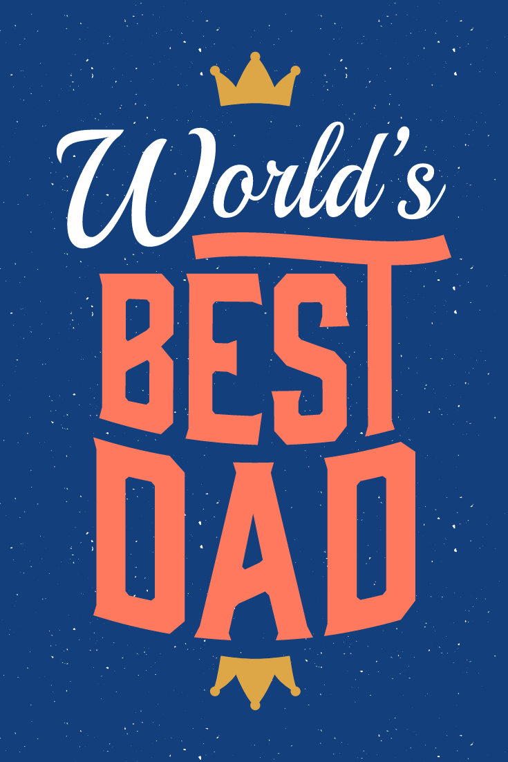 World's Best Dad Father's Day Greeting Card
