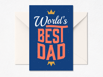 World's Best Dad Father's Day Greeting Card